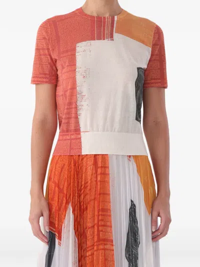 Jason Wu Collection X Robert Rauschenberg Artwork Sweater In Multi
