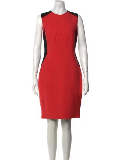 Pre-owned Jason Wu Colorblock Pattern Knee-length Dress In Pink