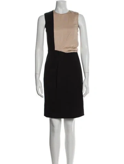Pre-owned Jason Wu Colorblock Pattern Mini Dress In Black