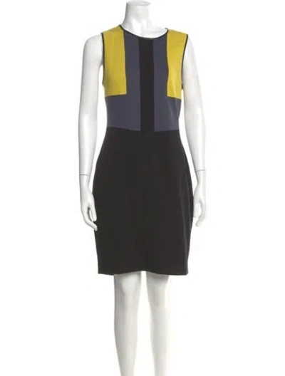 Pre-owned Jason Wu Colorblock Pattern Mini Dress In Multi