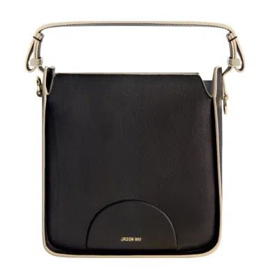 Jason Wu Convertible Shoulder Bag - Classic Elegance With A Modern Touch - Grape In Black