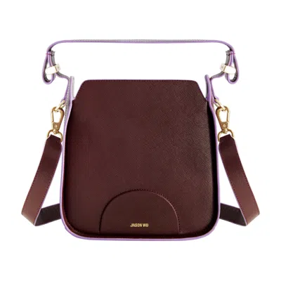 Jason Wu Convertible Shoulder Bag - Classic Elegance With A Modern Touch - Grape In Pattern
