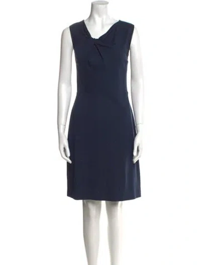 Pre-owned Jason Wu Cowl Neck Knee-length Dress In Blue