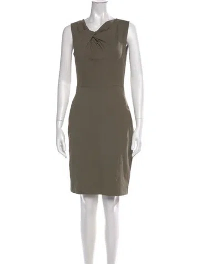 Pre-owned Jason Wu Cowl Neck Mini Dress In Neutrals
