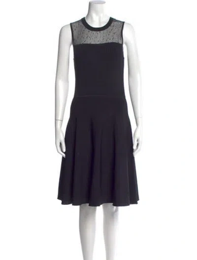 Pre-owned Jason Wu Crew Neck Knee-length Dress In Black
