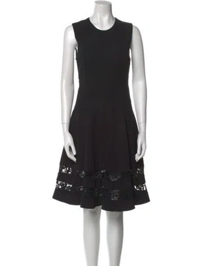 Pre-owned Jason Wu Crew Neck Knee-length Dress In Black