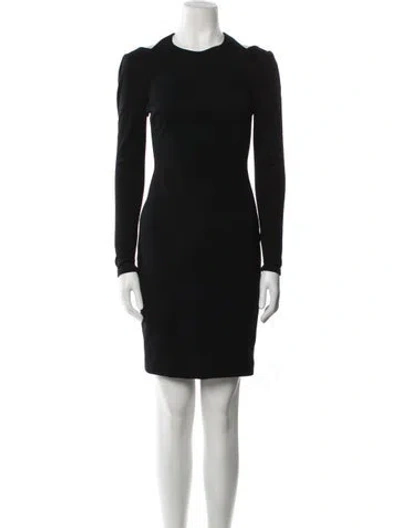 Pre-owned Jason Wu Crew Neck Knee-length Dress In Black