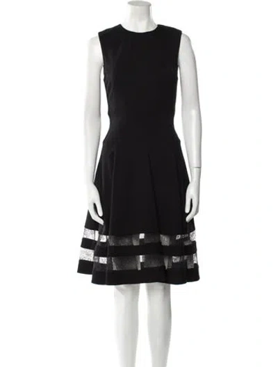 Pre-owned Jason Wu Crew Neck Knee-length Dress In Black