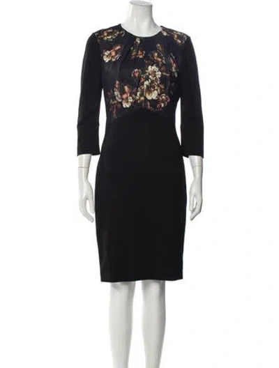 Pre-owned Jason Wu Crew Neck Knee-length Dress In Black