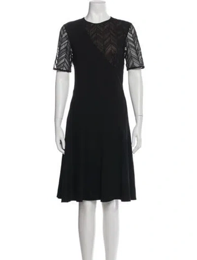 Pre-owned Jason Wu Crew Neck Knee-length Dress In Black