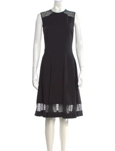 Pre-owned Jason Wu Crew Neck Knee-length Dress In Black