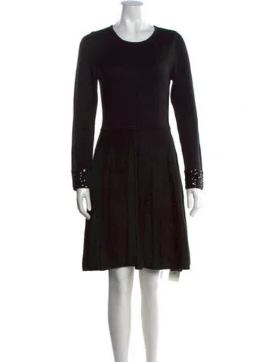 Pre-owned Jason Wu Crew Neck Knee-length Dress In Black