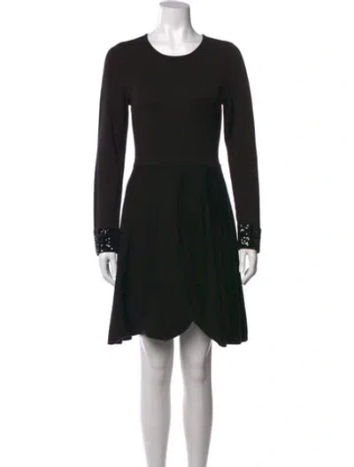 Pre-owned Jason Wu Crew Neck Knee-length Dress In Black