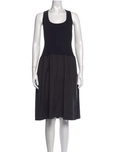 Pre-owned Jason Wu Crew Neck Knee-length Dress In Black
