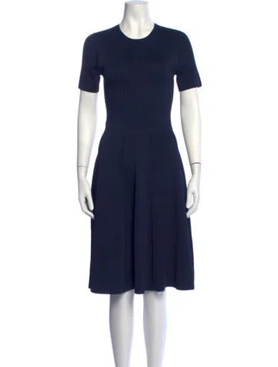 Pre-owned Jason Wu Crew Neck Knee-length Dress In Blue