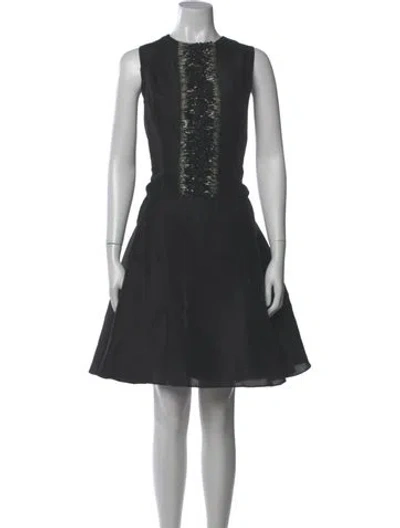 Pre-owned Jason Wu Crew Neck Knee-length Dress In Gray