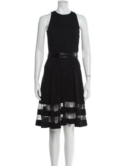 Pre-owned Jason Wu Crew Neck Knee-length Dress In Gray