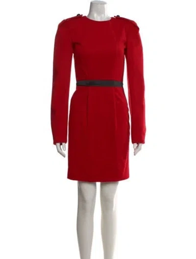 Pre-owned Jason Wu Crew Neck Knee-length Dress In Red