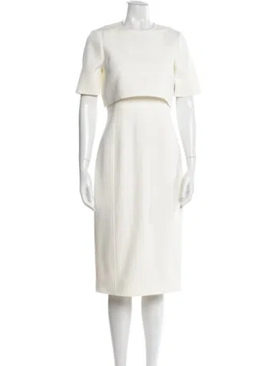 Pre-owned Jason Wu Crew Neck Knee-length Dress W/ Tags In White