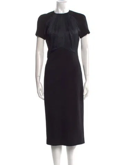 Pre-owned Jason Wu Crew Neck Long Dress In Black