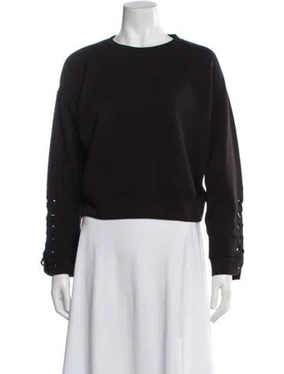 Pre-owned Jason Wu Crew Neck Long Sleeve Sweatshirt W/ Tags In Black