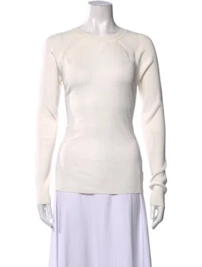 Pre-owned Jason Wu Crew Neck Long Sleeve Top In Neutral
