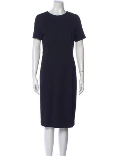 Pre-owned Jason Wu Crew Neck Midi Length Dress In Blue