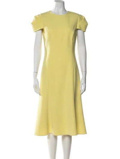 Pre-owned Jason Wu Crew Neck Midi Length Dress In Multi