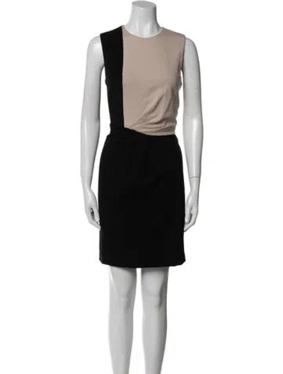 Pre-owned Jason Wu Crew Neck Mini Dress In Black