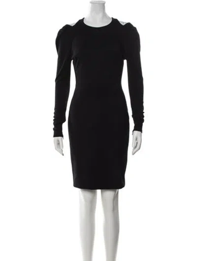 Pre-owned Jason Wu Crew Neck Mini Dress In Black