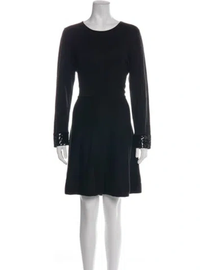 Pre-owned Jason Wu Crew Neck Mini Dress In Black