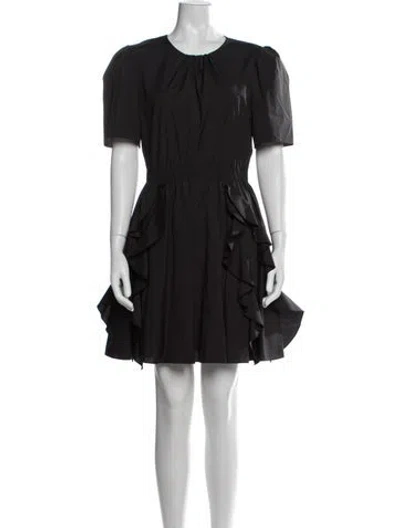 Pre-owned Jason Wu Crew Neck Mini Dress In Black
