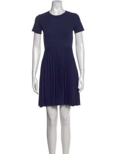Pre-owned Jason Wu Crew Neck Mini Dress In Blue