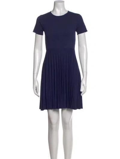Pre-owned Jason Wu Crew Neck Mini Dress In Blue