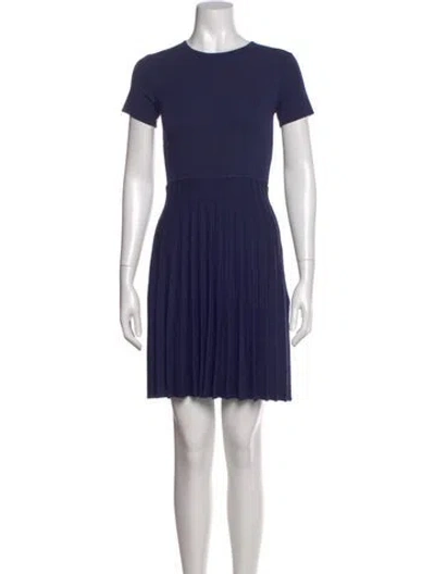 Pre-owned Jason Wu Crew Neck Mini Dress In Blue