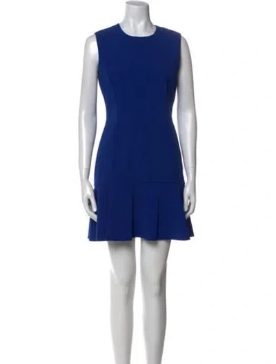 Pre-owned Jason Wu Crew Neck Mini Dress In Blue