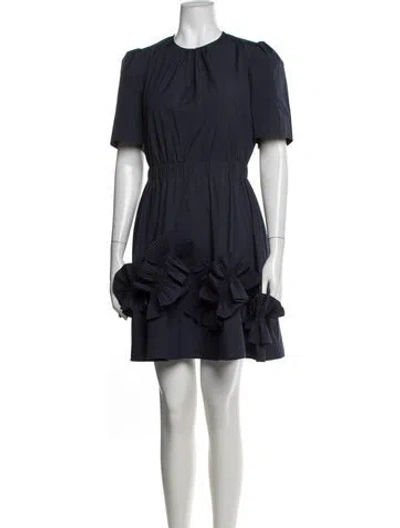 Pre-owned Jason Wu Crew Neck Mini Dress In Blue
