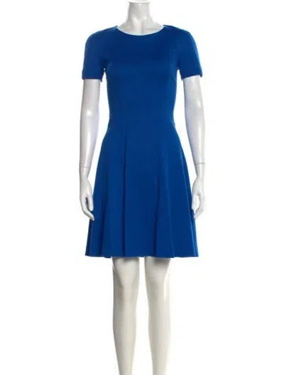 Pre-owned Jason Wu Crew Neck Mini Dress In Blue