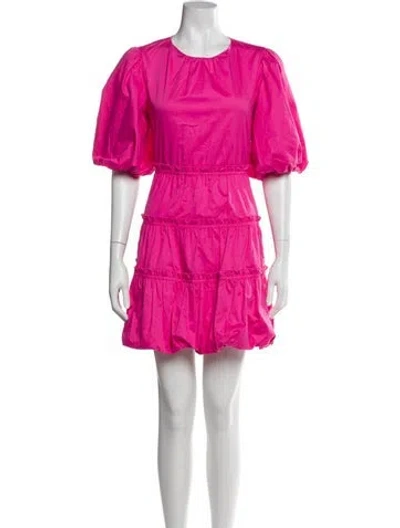 Pre-owned Jason Wu Crew Neck Mini Dress In Pink