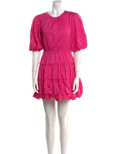 Pre-owned Jason Wu Crew Neck Mini Dress In Pink