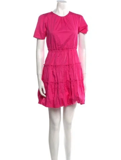 Pre-owned Jason Wu Crew Neck Mini Dress In Pink
