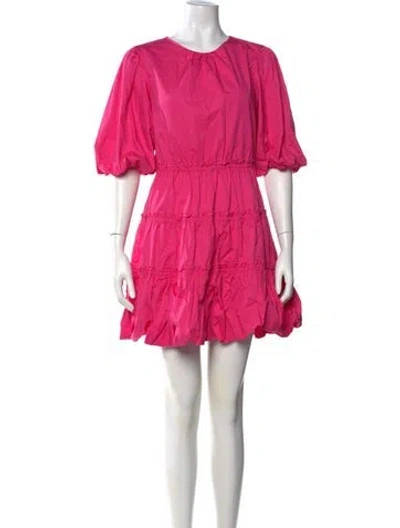 Pre-owned Jason Wu Crew Neck Mini Dress In Pink