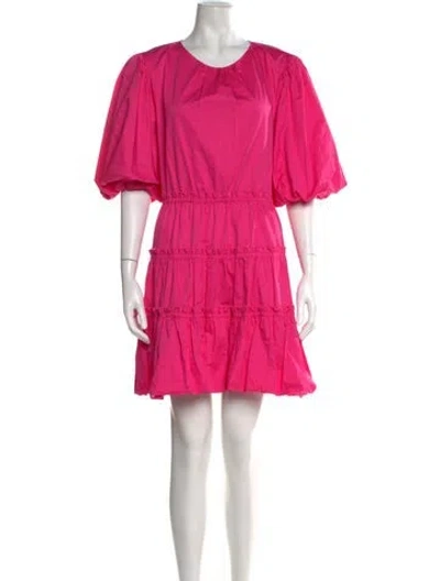 Pre-owned Jason Wu Crew Neck Mini Dress In Pink