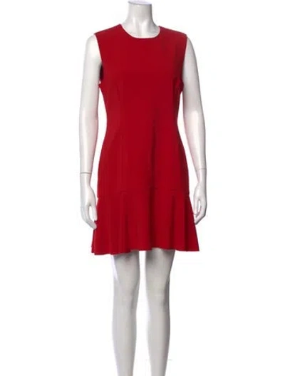 Pre-owned Jason Wu Crew Neck Mini Dress In Red