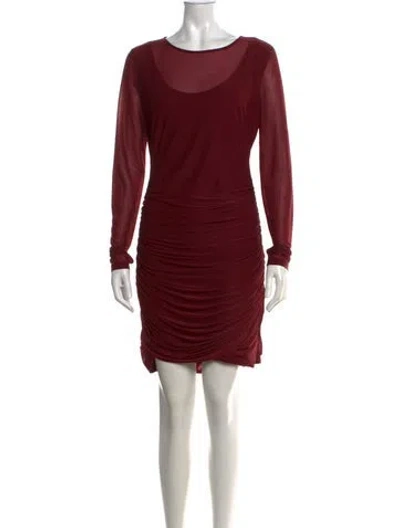 Pre-owned Jason Wu Crew Neck Mini Dress In Red