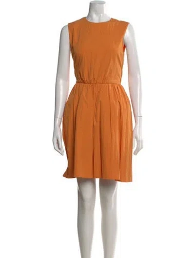 Pre-owned Jason Wu Crew Neck Mini Dress W/ Tags In Orange