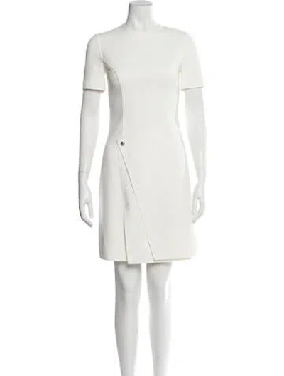 Pre-owned Jason Wu Crew Neck Mini Dress In White