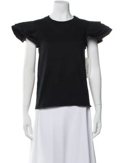 Pre-owned Jason Wu Crew Neck Short Sleeve T-shirt In Black