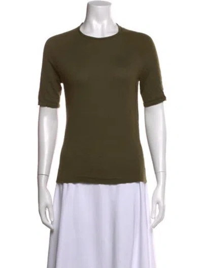 Pre-owned Jason Wu Crew Neck Short Sleeve T-shirt In Green