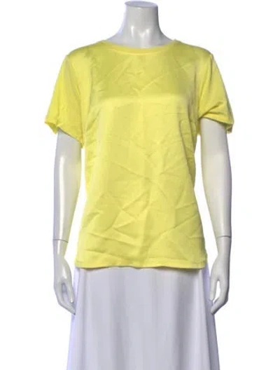 Pre-owned Jason Wu Crew Neck Short Sleeve T-shirt In Yellow